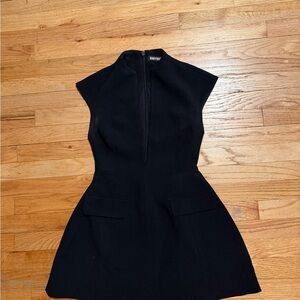 Babyboo structured bodice black dress